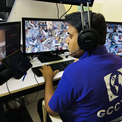 GCCTVMS operator monitoring premises remotely